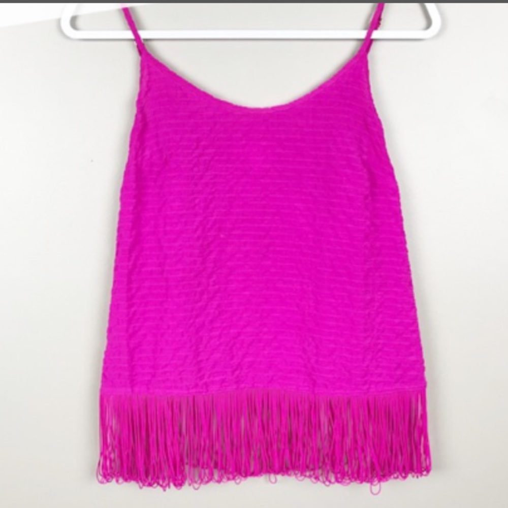 Lilly Pulitzer Pink Fringe Tank